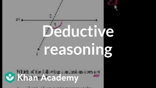 CA Geometry Deductive reasoning  Worked examples  Geometry  Khan Academy [upl. by Anrol]