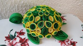 COMO HACER UNA TORTUGA DE FILIGRANA 🐢  TORTUGA DE PAPEL  QUILLING TURTLE [upl. by Cl]