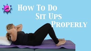 How to Do Sit Ups Properly [upl. by Sjoberg702]