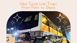 New Circle Line Train Port to Depot [upl. by Baxter]