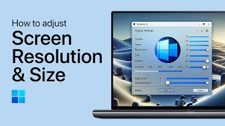 Windows 11  How To Adjust Screen Resolution amp Size [upl. by Rhea503]
