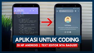 Aplikasi Untuk Coding di HP Android  How To Create Website Using HTML CSS Bootstrap  Web Design [upl. by Eitsirhc]