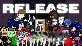 “RELEASE” But Everyone Sings It  FNF Animation [upl. by Ettenotna271]