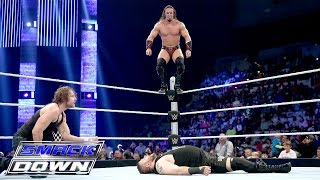 Dean Ambrose amp Neville vs Kevin Owens amp Sheamus SmackDown January 14 2016 [upl. by Thornton]