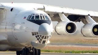 Ilyushin IL76TD ил 76 Takeoff HD [upl. by Korwin]