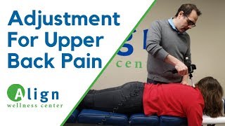 Chiropractic Adjustment for Upper Back Pain [upl. by Aidnahs948]