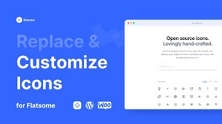 Custom Flatsome and Woo Icons [upl. by Notreve]