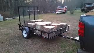 Tractor Supply 5x8 Utility trailer review [upl. by Anippesuig]