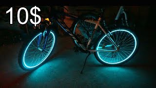 Bike wheel lights hack  simple DIY [upl. by Nwahsit30]