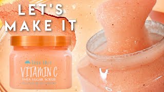 DIY Vitamin C Scrub Tree Hut Shea Sugar Scrub Dupe  Free Recipe [upl. by Arbmat]