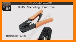 How to Use a RJ45 Modular Crimp Tool [upl. by Cutlor]