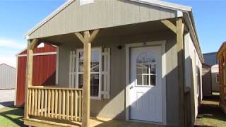 New 14X36 Derksen Painted Cabin at Big Ws Portable Buildings [upl. by Emerej]