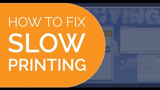 How to fix slow printing [upl. by Nolur194]