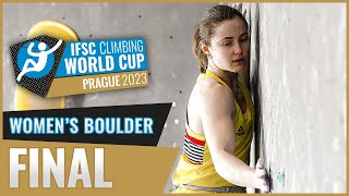 Womens Boulder final  Prague 2023 [upl. by Darb61]