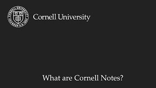 What Are Cornell Notes [upl. by Azmuh]