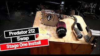 Predator 212 Swap  Stage 1 Performance Kit Installed [upl. by Iadrahc572]