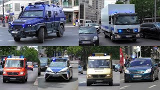 AMOKFahrt über den Kudamm Einsatzfahrten 》Berliner Feuerwehr Polizei amp SEK  Berlin 08062022 [upl. by Itsirhc]