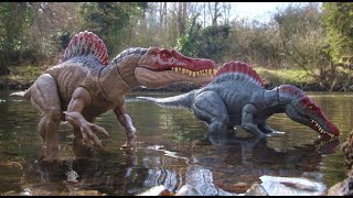 Extreme Chompin Spinosaurus Jurassic World Camp Cretaceous Mattel [upl. by Rosalind]