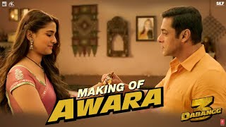 Dabangg 3 Making of Awara  Salman Khan Saiee Manjrekar  Salman Ali Muskaan  Sajid Wajid [upl. by Pappas167]