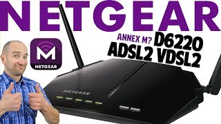 NETGEAR D6220 ADSL2 VDSL2 Modem Router Review Annex M [upl. by Irrol]