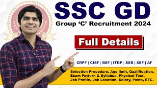 SSC Constable GD Recruitment 202324  Full Details  Apply Online [upl. by Schechter]