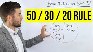 How To Manage Your Money 503020 Rule [upl. by Elohc]