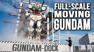 FullScale MOVING GUNDAM in Japan  Gundam Factory Yokohama [upl. by Hnacogn]