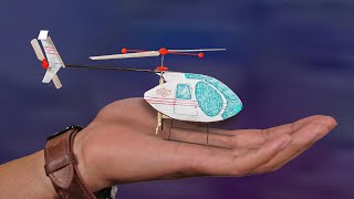 Making a Rubberband Powered Helicopter working tail rotor [upl. by Netsriik]