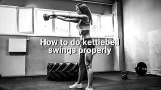 PROPER Kettlebell Swing Technique 3 Important Tips [upl. by Ninnahc]