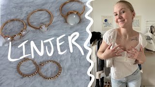 LINJER JEWELRY COLLAB review  styling linjer jewelry [upl. by Fem]