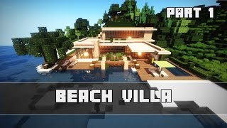 Modernes Strandhaus bauen  Minecraft Tutorial Part 1  German [upl. by Aikemet]