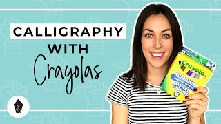 Beginners Guide To Doing Calligraphy With A Crayola Marker [upl. by Iruyas]