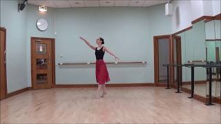 RAD Grade 6 Ballet  Centre  Pirouettes en Dedans [upl. by Yacov]