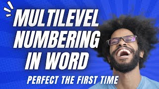 How To Create Multilevel Numbering In Word That Actually Works [upl. by Jorgenson]