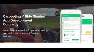 Ride Share app development  Car Pooling app  DEMO [upl. by Lanny619]