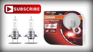 OSRAM H7 Night Breaker Silver 100  Unboxing amp Test Vs Standard H7 Halogen Light Bulbs [upl. by Ezri]