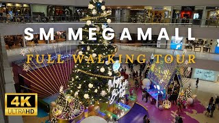 SM Megamall Ortigas Center Mandaluyong Philippines  Full Walking Tour 4k [upl. by Munsey]