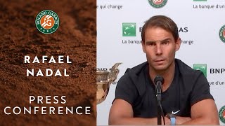 Rafael Nadal  Press Conference after Final  RolandGarros 2020 [upl. by Rexford334]