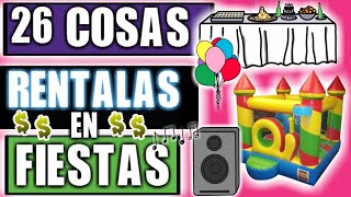 26 COSAS QUE PUEDES RENTAR EN LAS FIESTAS [upl. by Acilgna619]