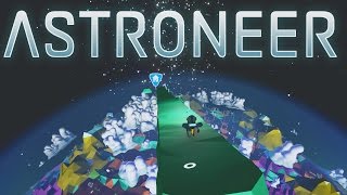 Astroneer  Ep 13  Space Surfing from Bridge to Moon  Lets Play Astroneer Gameplay [upl. by Wolfram213]