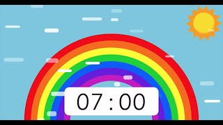 Rainbow Timer 7 Minute 🌈 [upl. by Esyak]