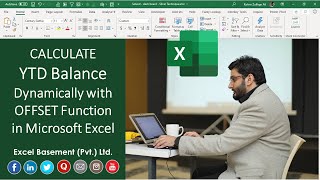 Calculate YTD Balance Dynamically with OFFSET Function in Microsoft Excel [upl. by Lyndes462]