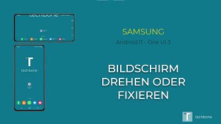 Bildschirm drehen  Samsung Android 11  One UI 3 [upl. by Cerell]