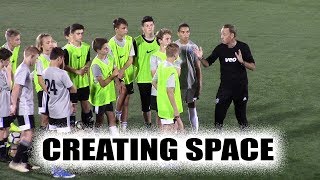 SoccerCoachTV  Creating Space [upl. by Helbonna290]