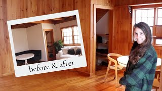 MAJOR COTTAGE RENOVATION UPDATE Painting Wood Walls [upl. by Doane291]