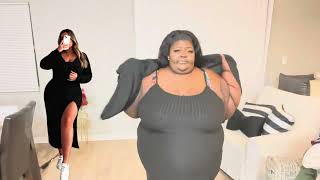 SHEIN CURVE HAUL  ALL BLACK EVERYTHING  Shein Curve Plus  PLUS SIZE FASHION  SIZE 5X  Joy Amor [upl. by Jotham]