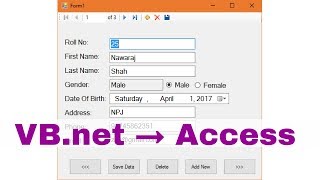 How to Connect Access Database to VBNET  Visual Studio 2015 [upl. by Hedvige]