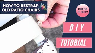 How to Repair Outdoor Patio Lounge Furniture [upl. by Ecnerewal]