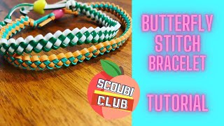 Scoubi Club  Butterfly Stitch Bracelet Tutorial [upl. by Imar926]