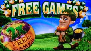 Wild Leprecoins Slot Machine  Bonuses with lots of leprechaun action [upl. by Aiyram]